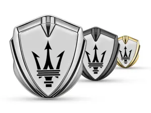Maserati Emblema Silicone Badge Look Corse Finitura Lucida